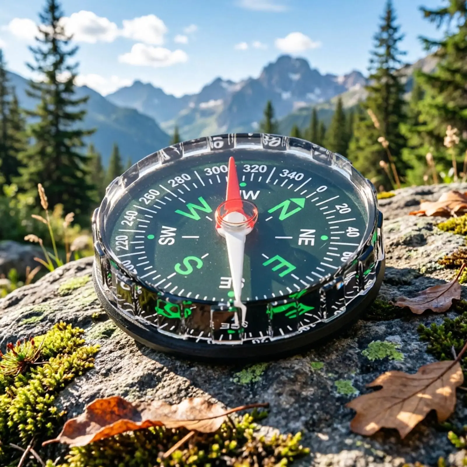 เข็มทิศพกพาแบบแม่เหล็กขนาดเล็ก - Compass Lensatic บทวิจารณ์และราคา