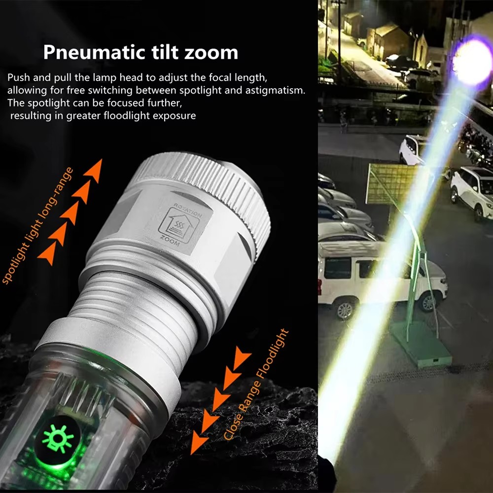 ไฟฉาย LED กำลังสูงพร้อมไฟด้านข - Solar Emergency Charger บทวิจารณ์และราคา