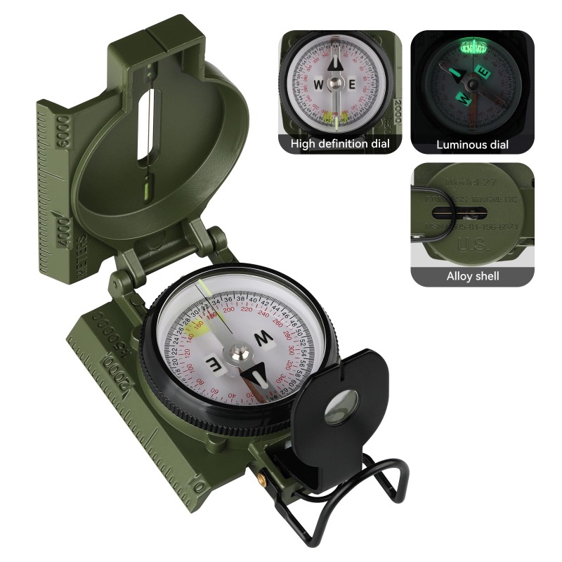 เข็มทิศเกรดทหาร, ระบบนำทางที่แ - Compass Lensatic บทวิจารณ์และราคา