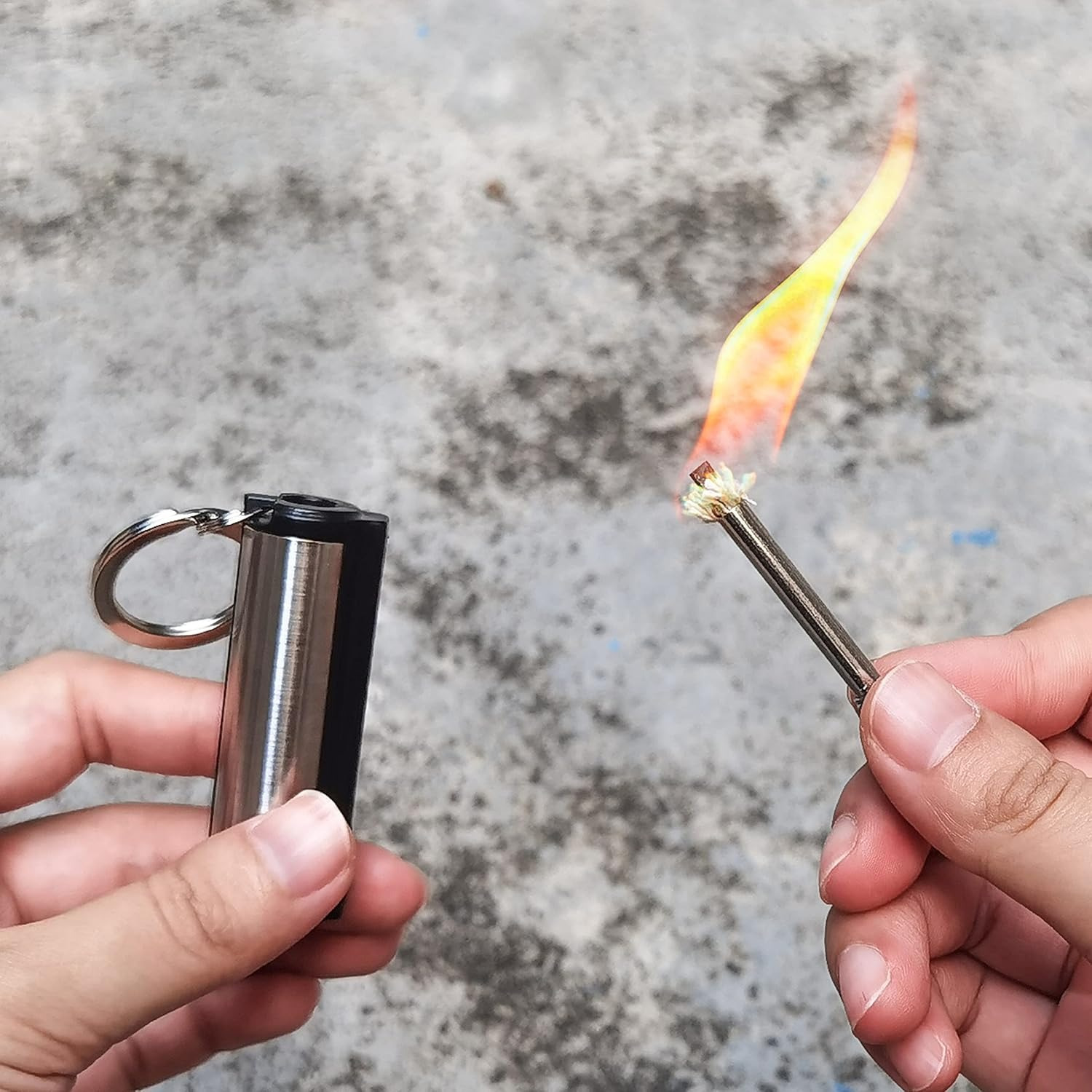 ชุดหินเหล็กไฟแมกนีเซียม 1-5 แพ - Magnesium Fire Starter บทวิจารณ์และราคา
